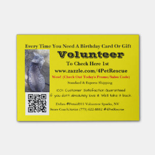 Bloco Post-it Vara oferece #4PetRescue querido