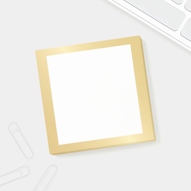 Bloco Post-it Vazio Faux Gold Foil (Criador carregado)