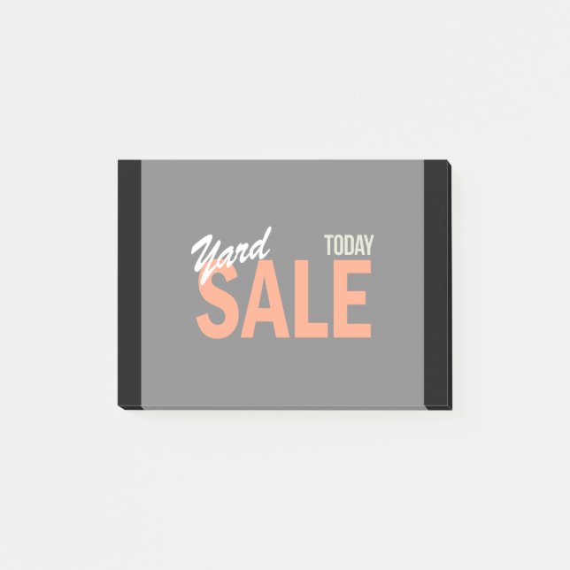 Bloco Post-it Venda de jardim hoje (Frente)