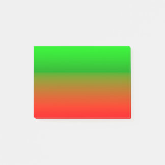 Bloco Post-it Verde A Vermelho Simples