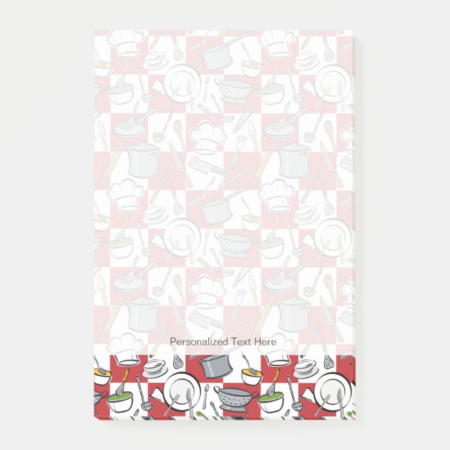 Bloco Post-it Verificação de Ferramentas de Cozinha (Frente)