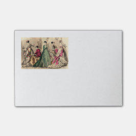 Bloco Post-it Vestido Vitoriano Com Arco Rosa