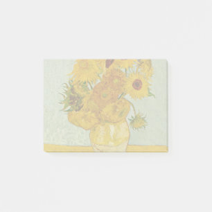 Bloco Post-it Vincent Van Gogh 12 Girassóis Impressionista