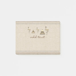 Bloco Post-it Vista de Feriado Dourado Retroativo