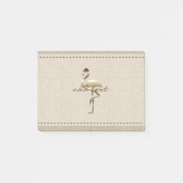 Bloco Post-it Vista de Feriado Dourado Retroativo