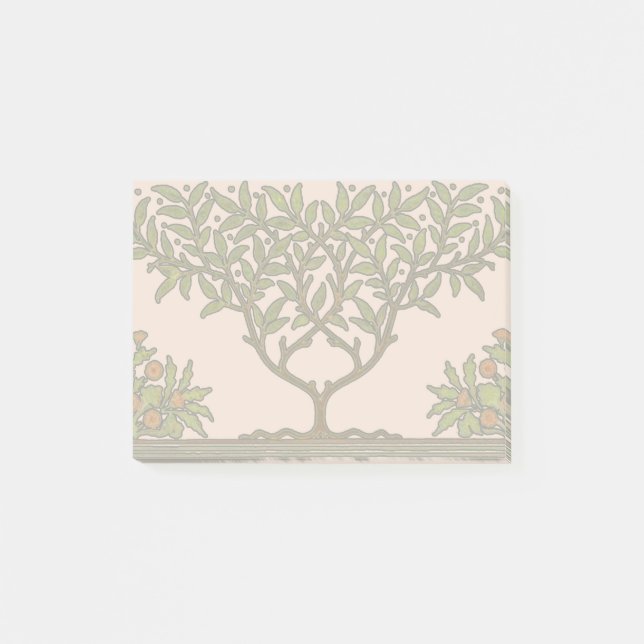 Bloco Post-it Wallpaper Floral William Morris Tree Frieze (Frente)