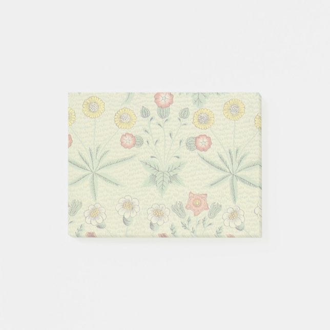 Bloco Post-it William Morris Daisy Floral Wallpaper Padrão (Frente)
