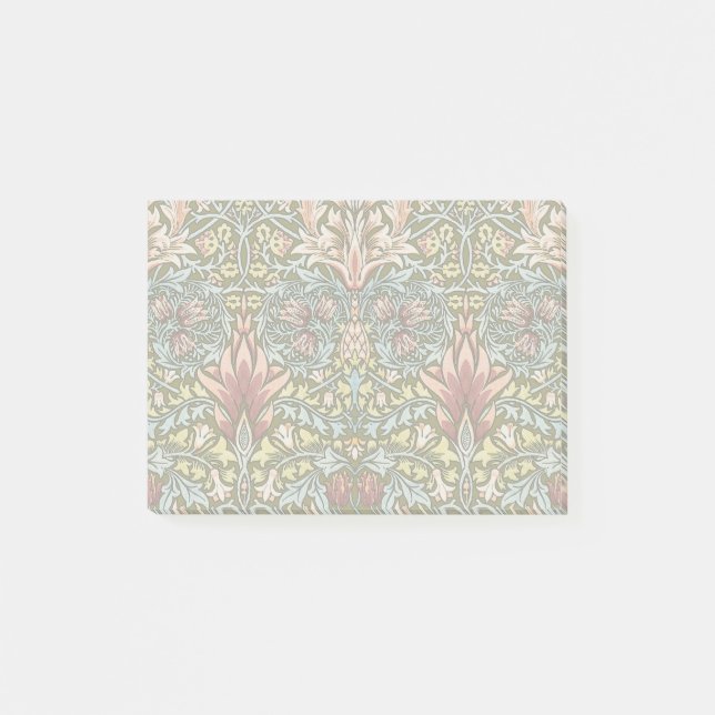 Bloco Post-it William Morris Snakeshead Padrão Floral (Frente)