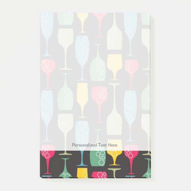Bloco Post-it Wineglass (Frente)