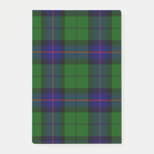 Bloco Post-it Xadrez azul-tartan armstrong e verde
