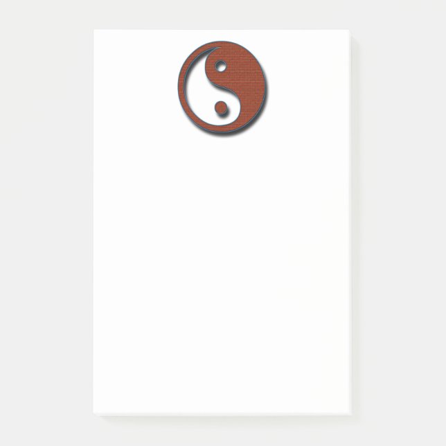 Bloco Post-it Yin Yang por Shirley Taylor (Frente)