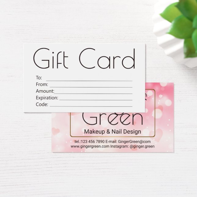 Bloco Rosa Elegante Simples (Mesa)