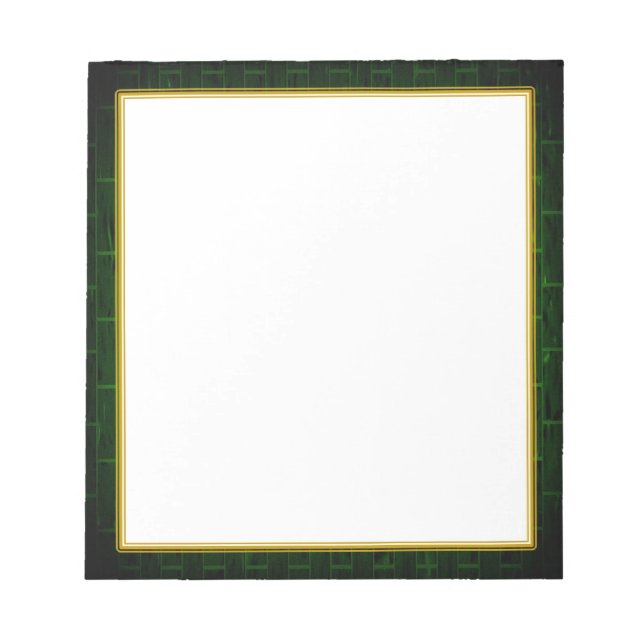 Bloco Verde de Pequenas Notas Branco (Frente)