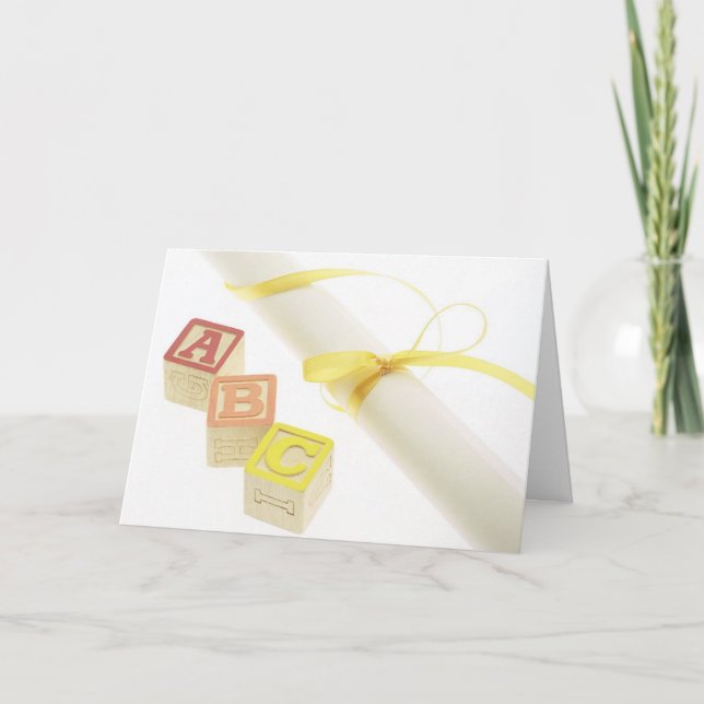 Blocos ABC e Cartão de Graduação Diploma (Frente)