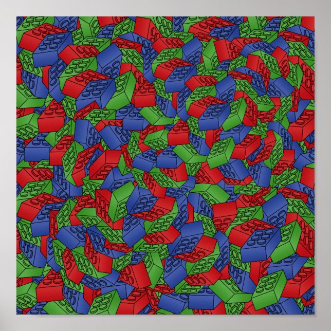 Blocos componentes Poster POP ART (Frente)