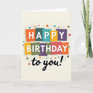 Blocos de Cartão de Aniversário Doce
