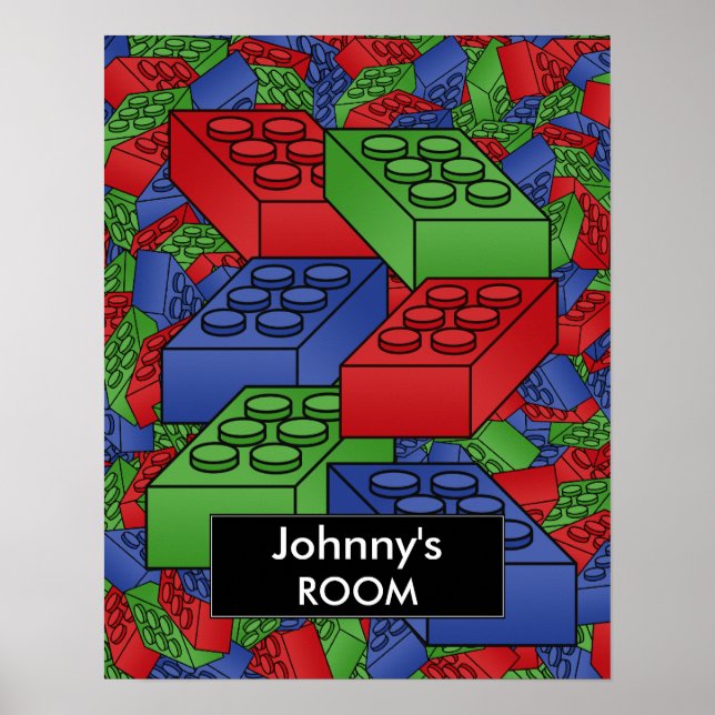 Blocos de construção Poster para um quarto de cria (Frente)