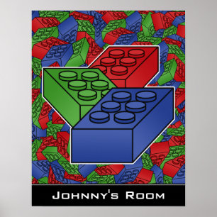 Blocos de construção Poster para um quarto de cria