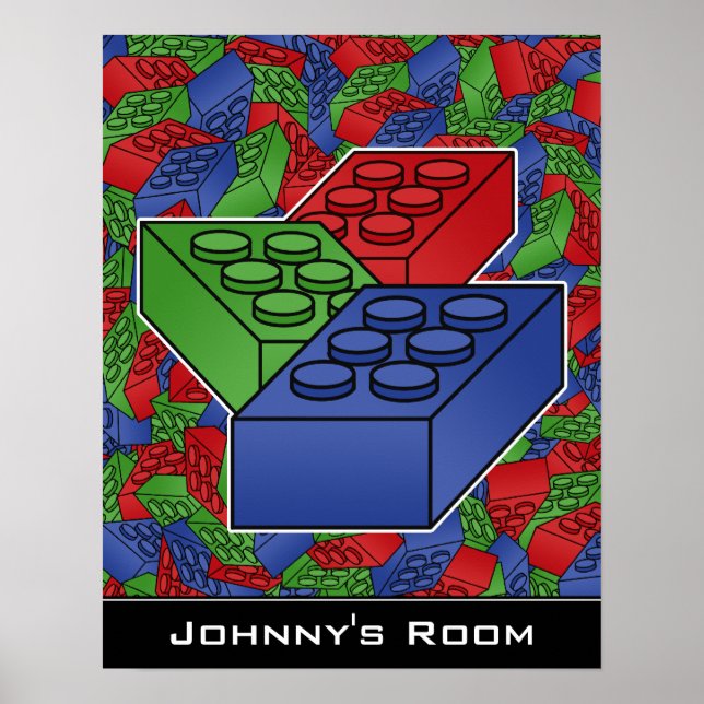 Blocos de construção Poster para um quarto de cria (Frente)