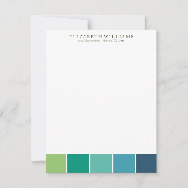 Blocos de cores legal Obrigado Cartões (Frente)