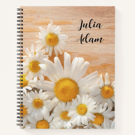 Blocos de Notas personalizados com nome Flores Sil