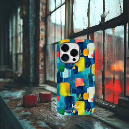 Blocos de Pinceladas Coloridas com Nome Personaliz