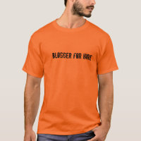 Blogger para a camiseta do aluguer - mostre fora