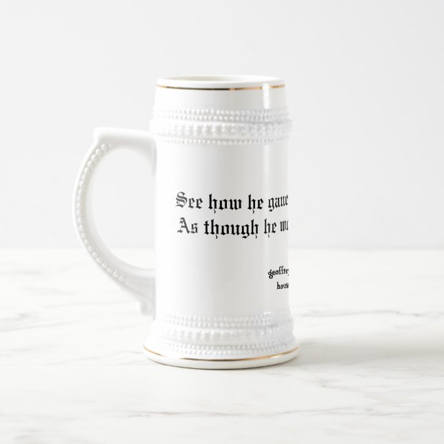 Blogue de Chaucer: Caneca de cerveja de Dronken! (Esquerda)