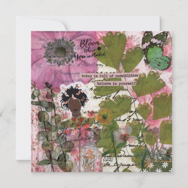 Blogue Onde Plantado Cartão De Saudação Simples (Frente)