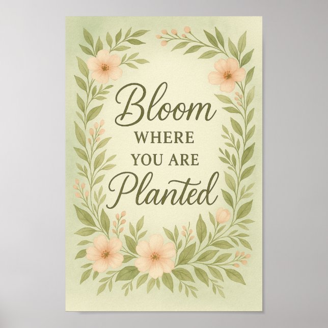 Blogue Onde Você Está Plantado Com Poster |Arte aq (Frente)