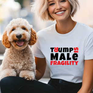 Blogueiro anti-trump feminista slogan vermelho neg