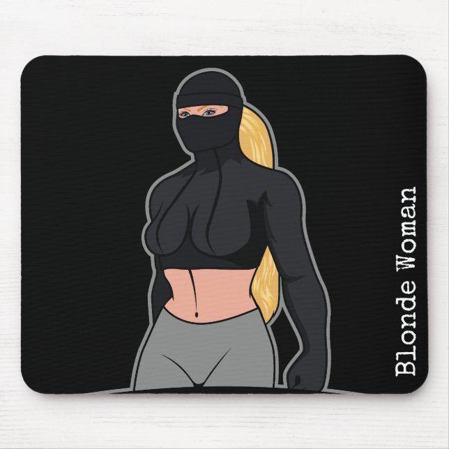 Blonde Woman Mousepad (Frente)