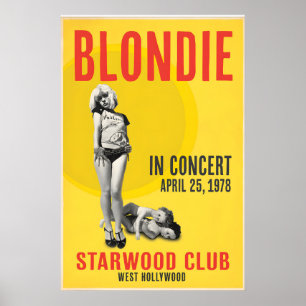 Blondie Starwood Club 1978 Impressão de Concerto -
