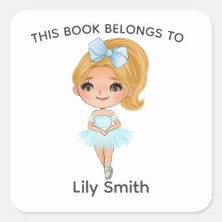 Blonerina Azul Vestido Nome do balé etiqueta do li