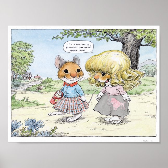 Blones se divertem mais no Wallace Tripp Poster (Frente)