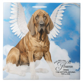 Bloodhound Angel Custom Pet Memorial