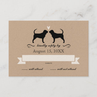 Bloodhound Silhouettes Wedettes RSVP