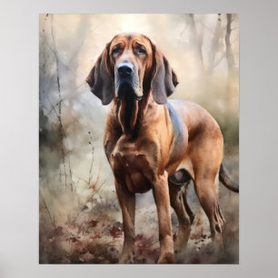 Bloodound Dog Art Impressão