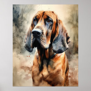 Bloodound Dog Art Impressão