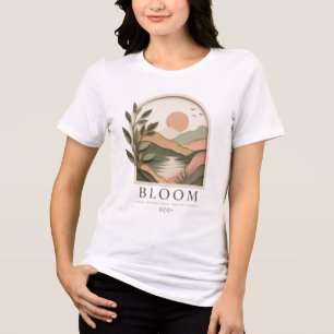 Bloom Boho Nature Paisagem Cresça Através do Que