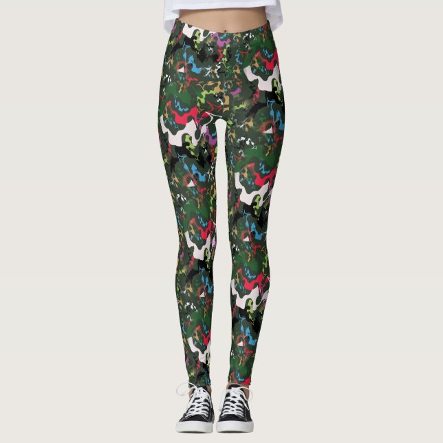Bloom de Canvas Concretas: Leggings na Selva Urban (Frente)