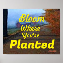 BLOOM ONDE VOCÊ ESTÁ PLANTADO POSTER