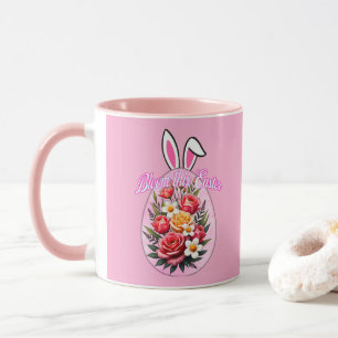 Bloom This Easter – Floral Easter Egg Art - caneca