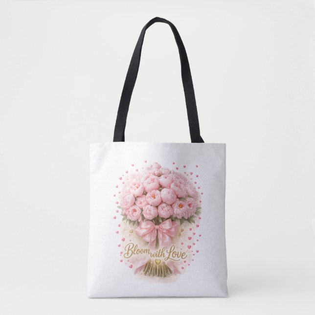 Bloom With Love Floral Romantic Tote (Frente)