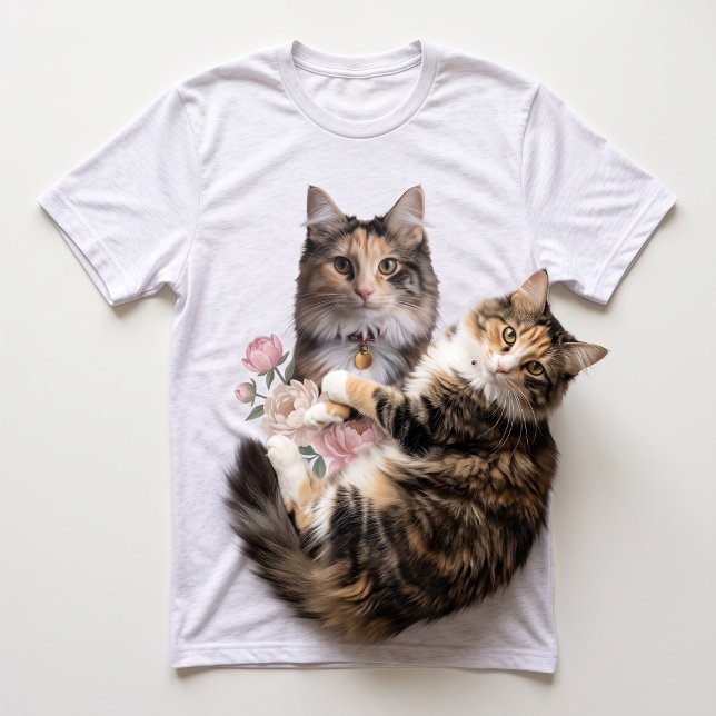 Bloomew Pet Photo Floral Gouache (Flat lay + oversized live pet)