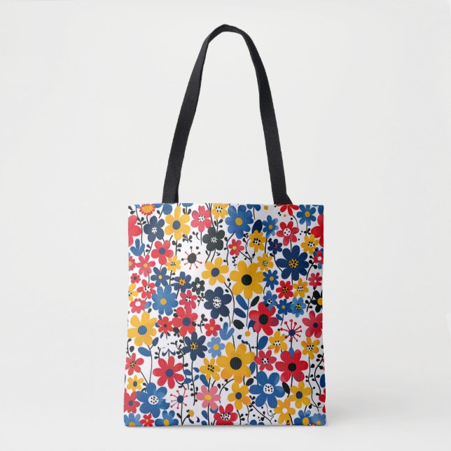 Blooming Floral Tote – Carry Your Garden in Style (Frente)