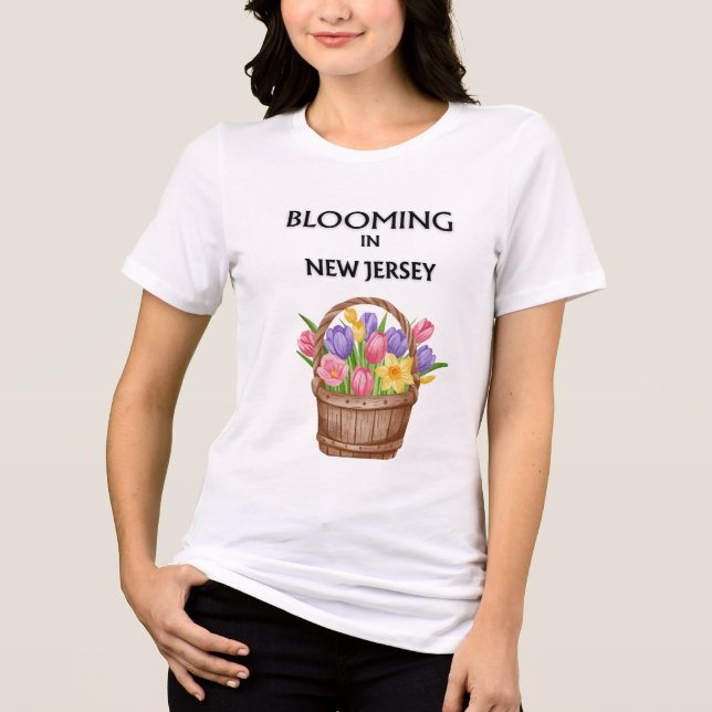 BLOOMING IN NJ, FLOWERS IN BASKET SHORT SLEEVE (Frente)