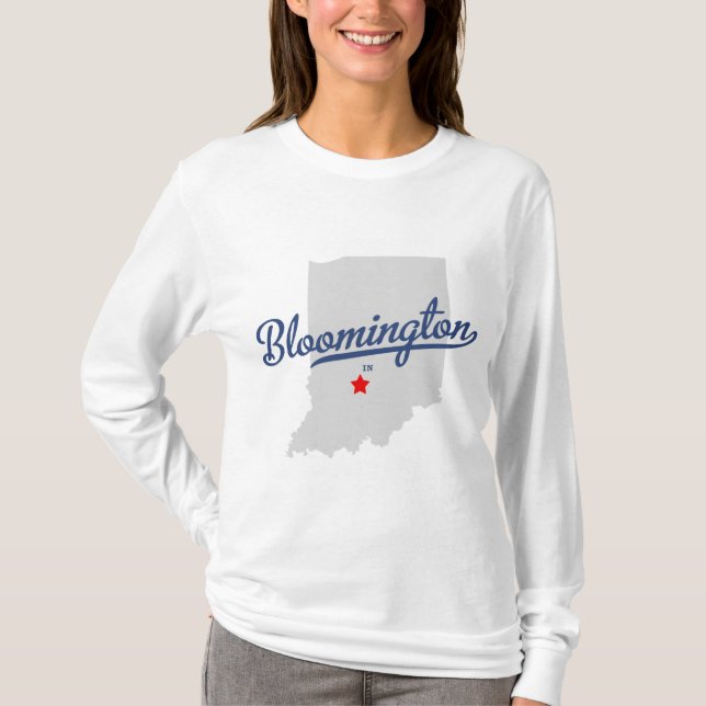 Bloomington Indiana na camisa (Frente)