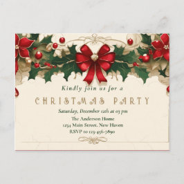 Blooms Vintage: Convite de Natal Retro