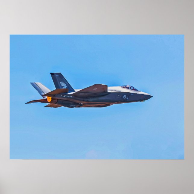 Bloqueado Martin F- 35A Lightning II Poster (Frente)